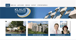 Desktop Screenshot of klaus-immo.de