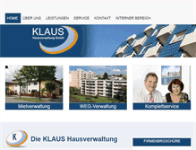 Tablet Screenshot of klaus-immo.de